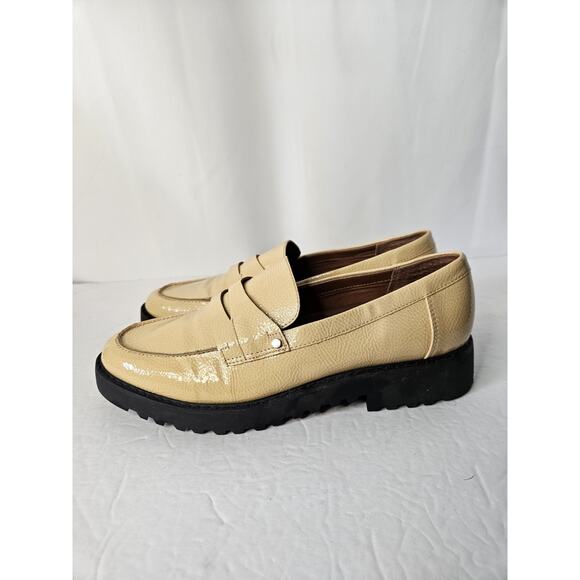 Chunky Y2K Design Shoes Franco Sarto Size 9 Womens Balin Lug Sole Penny Loafer - Picture 4 of 7